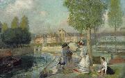 Rupert Bunny A Provincial Town in France oil painting reproduction